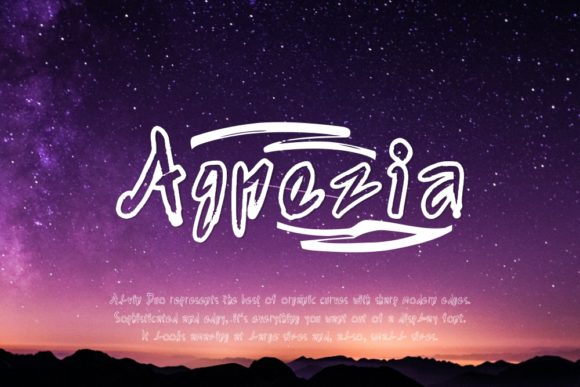 Agnezia: A Handwritten Font for Digital Design
