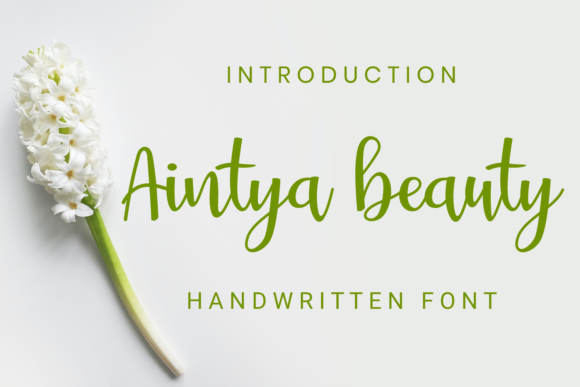 Aintya Beauty: A Handwritten Font for Makers