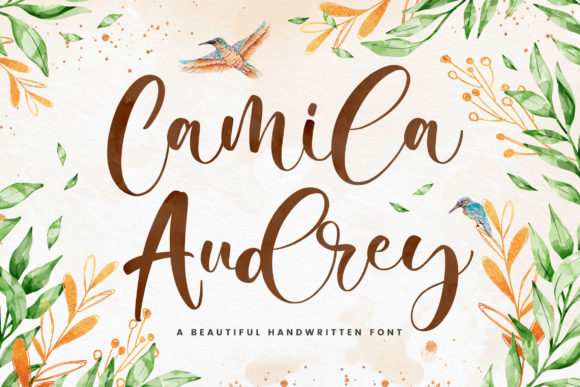 Camila Audrey: A Modern Script Font for Elegant Branding