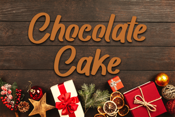 Chocolate Cake Font: A Handwritten Typeface for Crafters