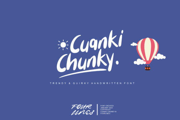 Cuanki Chunky: A Handwritten Font for Bold Branding
