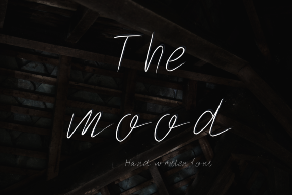Designing With The Mood Script Font