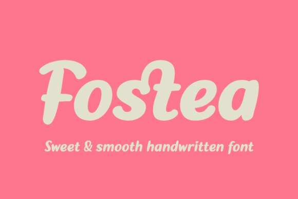 Fostea: A Script Font for Polished Branding