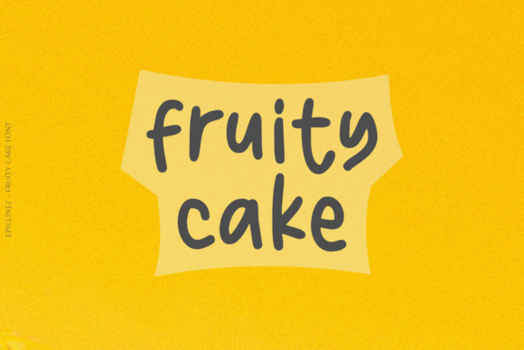 Fruity Cake: A Playful Handwritten Font for Creative Brands