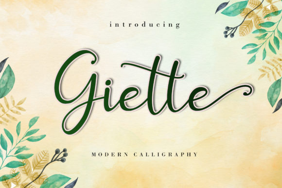Giette: A Timeless Handwritten Font for Crafters