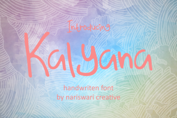 Kalyana: A Handwritten Font for Makers