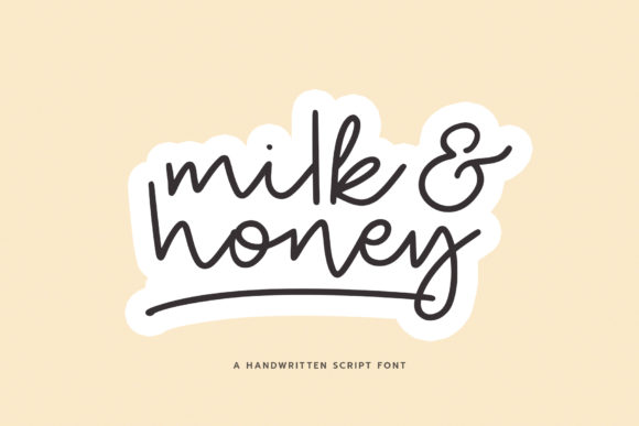 Milk and Honey: A Handwritten Font for Web Design