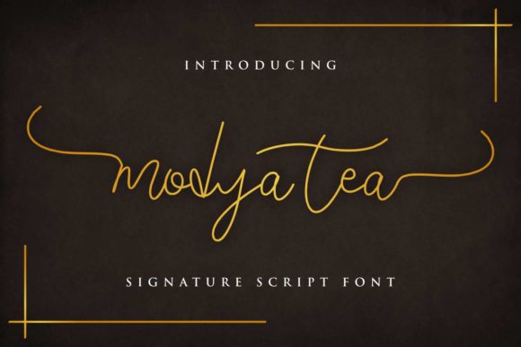 Modya Tea Font Review: Elegant Script for Branding