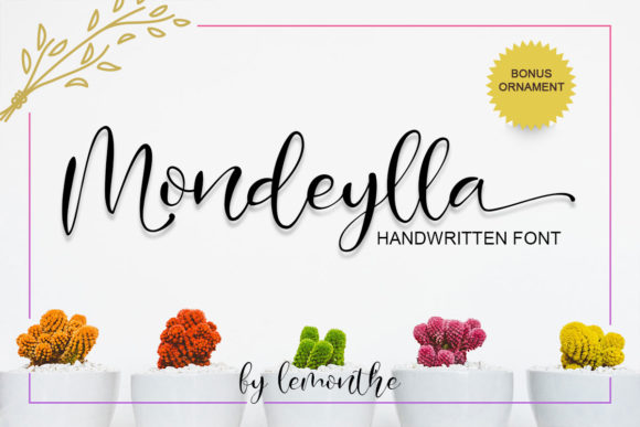Mondeylla: The Elegant Handwritten Font for Crafters