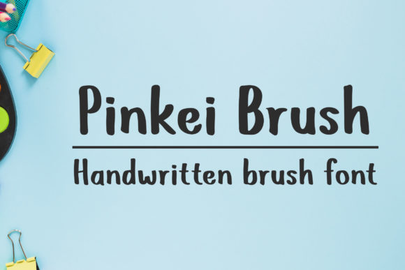 Pinkei Brush: A Handwritten Font for Modern Web Design