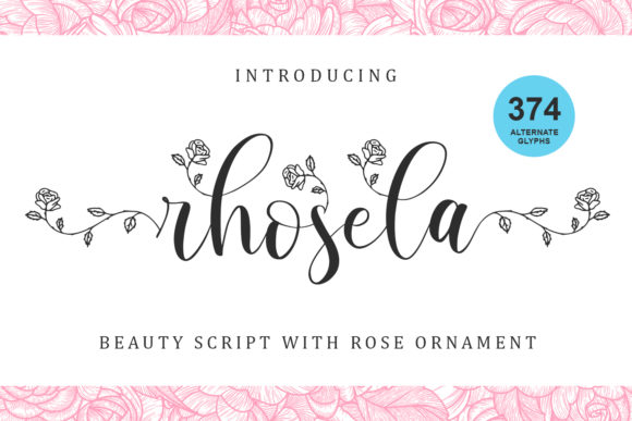 Rhosela: A Handwritten Typeface for Editorial Charm