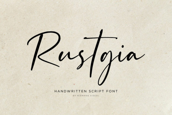Rustgia: A Handwritten Font for Branding
