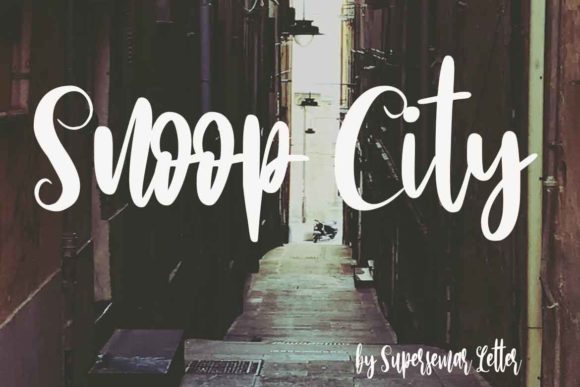 Snoop City: A Handwritten Font for Bold Campaigns
