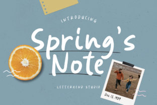 Spring’s Note: A Playful Script Font for Campaigns