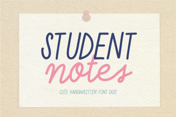 Student Notes: A Playful Handwritten Font for Web