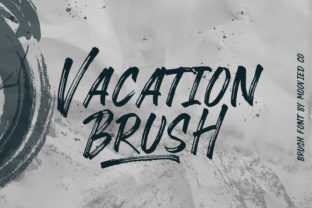 Vacation Brush: A Bold Script Font for Editorial Design