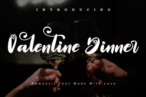 Valentine Dinner Font for Web Design