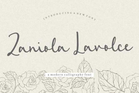 Zaniola Lavolce: A Handwritten Font for Branding